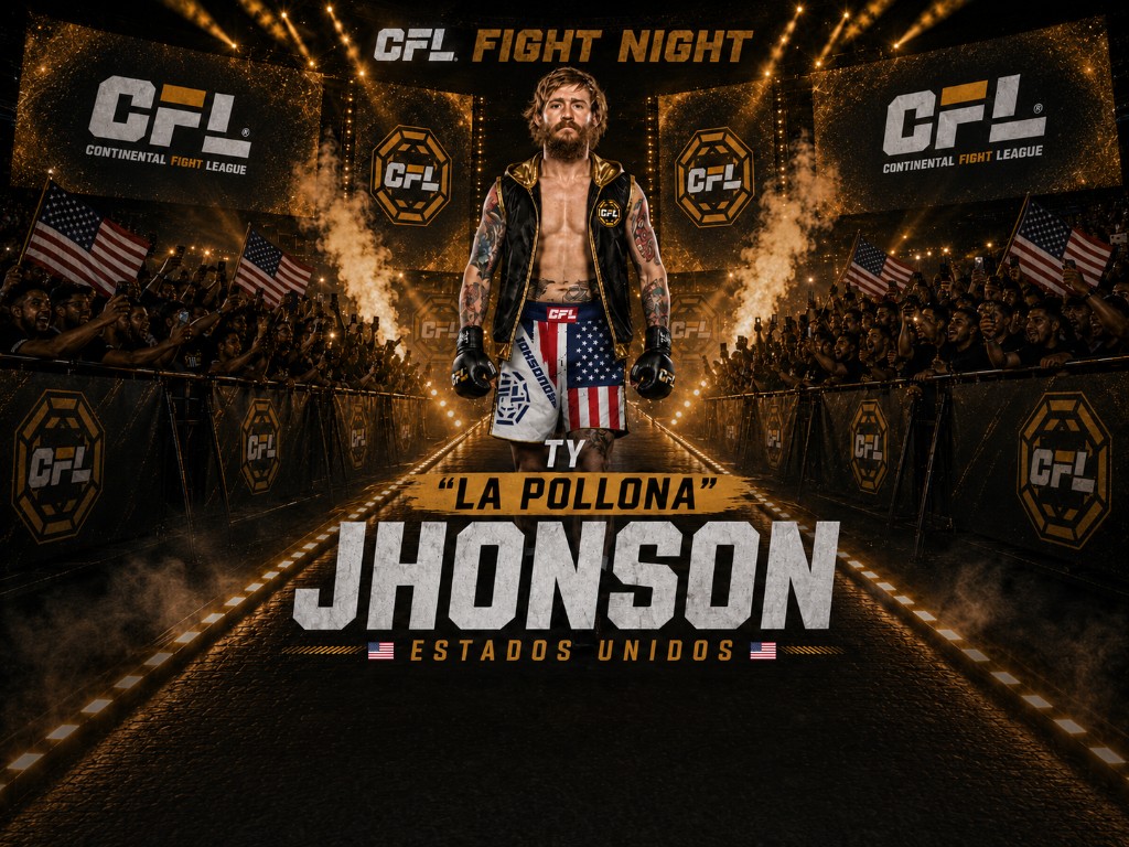 Ty La Pollona Jhonson entrando a la arena CFL
